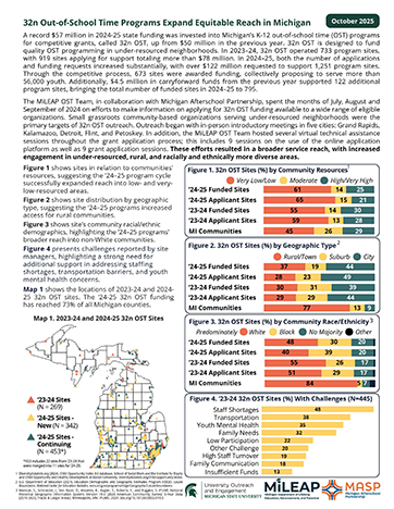 32n Out-of-School Time Programs Expand Equitable Reach in Michigan Report Thumbnail